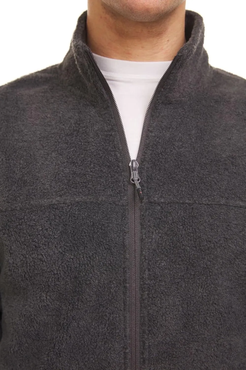 Swiss Alps Mens Full Zip Performance Polar Fleece Jacket Sweatshirt with Pockets
