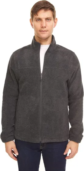 Swiss Alps Mens Full Zip Performance Polar Fleece Jacket Sweatshirt with Pockets