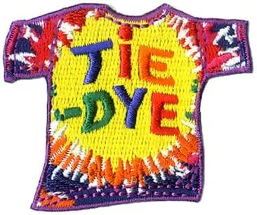 Tie-Dye (T-Shirt) Patch Fun Iron-on TIE DYE Hippie Movement Music Festivals Patch