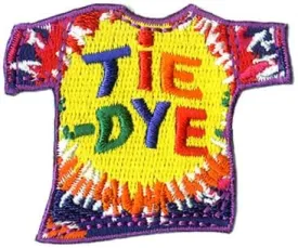 Tie-Dye (T-Shirt) Patch Fun Iron-on TIE DYE Hippie Movement Music Festivals Patch