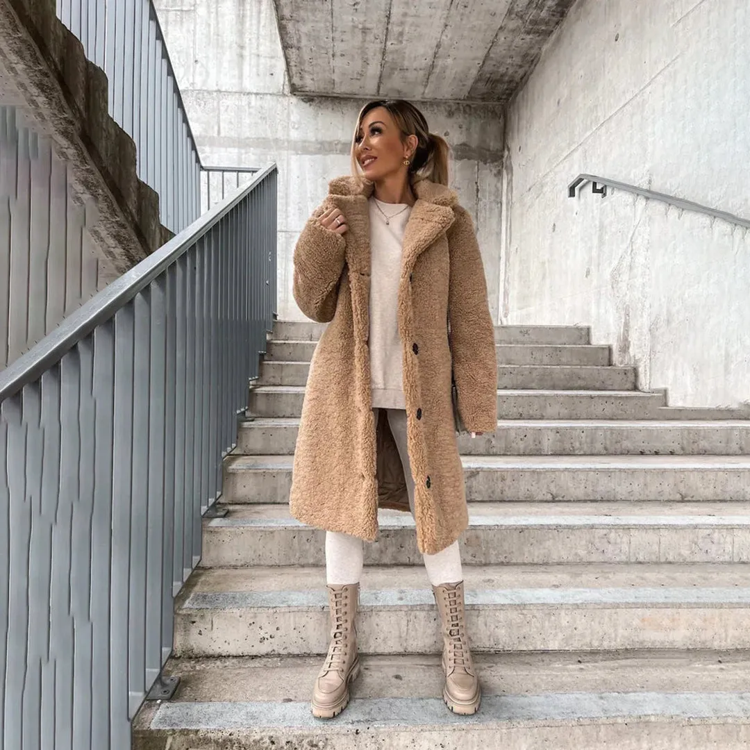 Yuki | Long Teddy Coat for Women