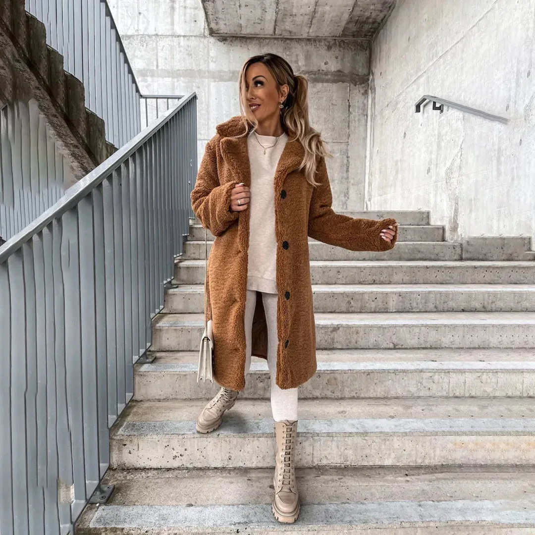 Yuki | Long Teddy Coat for Women