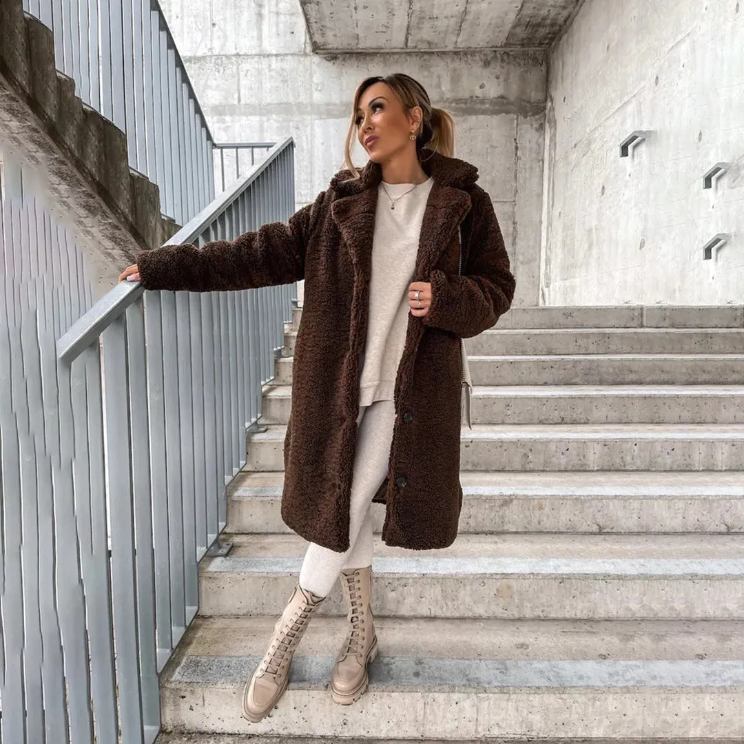 Yuki | Long Teddy Coat for Women